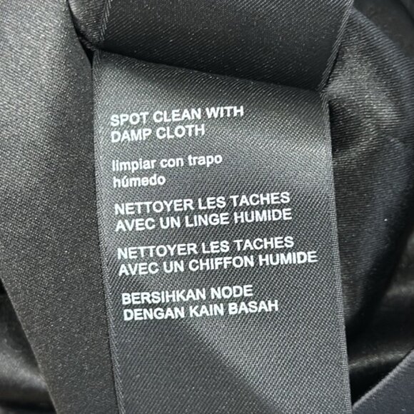 bebe Black Feather Mini Skirt Size 4 - Picture 7 of 7